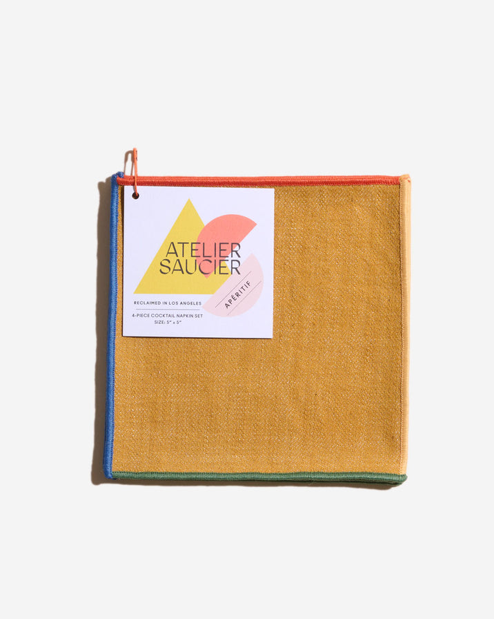Atelier Saucier Toucan Cocktail Napkin, Set of 4