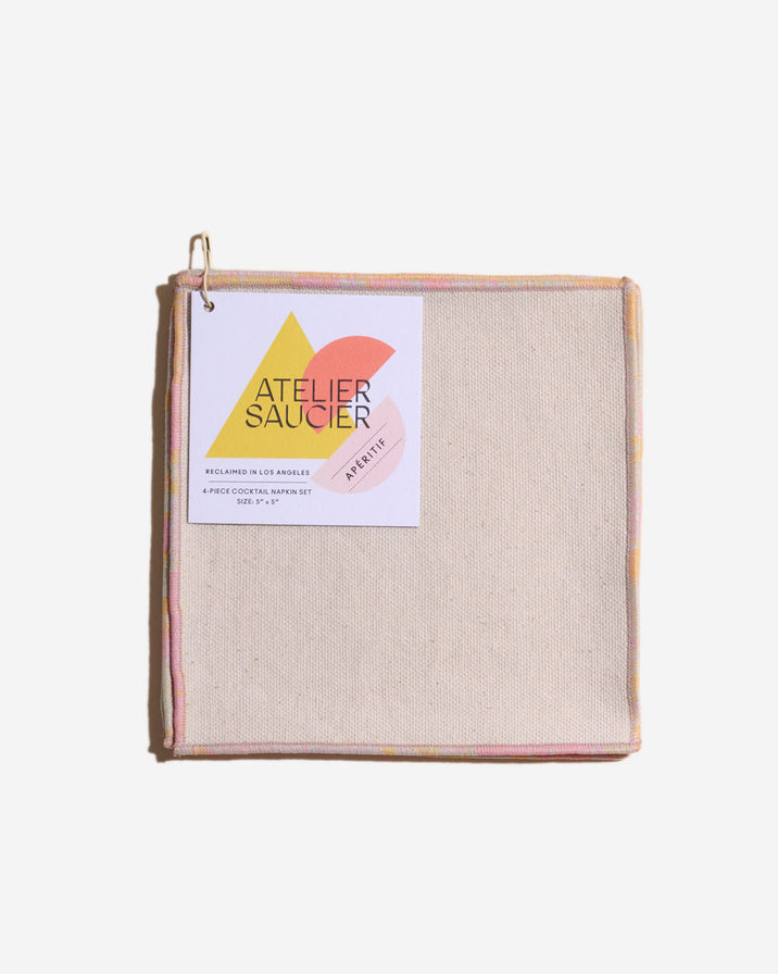 Atelier Saucier Hummingbird Cocktail Napkin, Set of 4