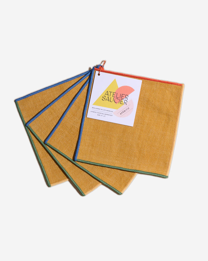 Atelier Saucier Toucan Cocktail Napkin, Set of 4