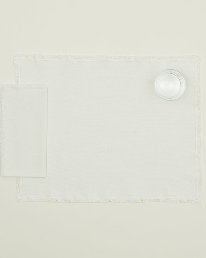 Hawkins Essential Cotton Placemats, Ivory
