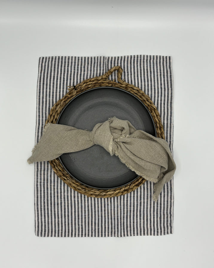 Last July Striped Linen Placemat