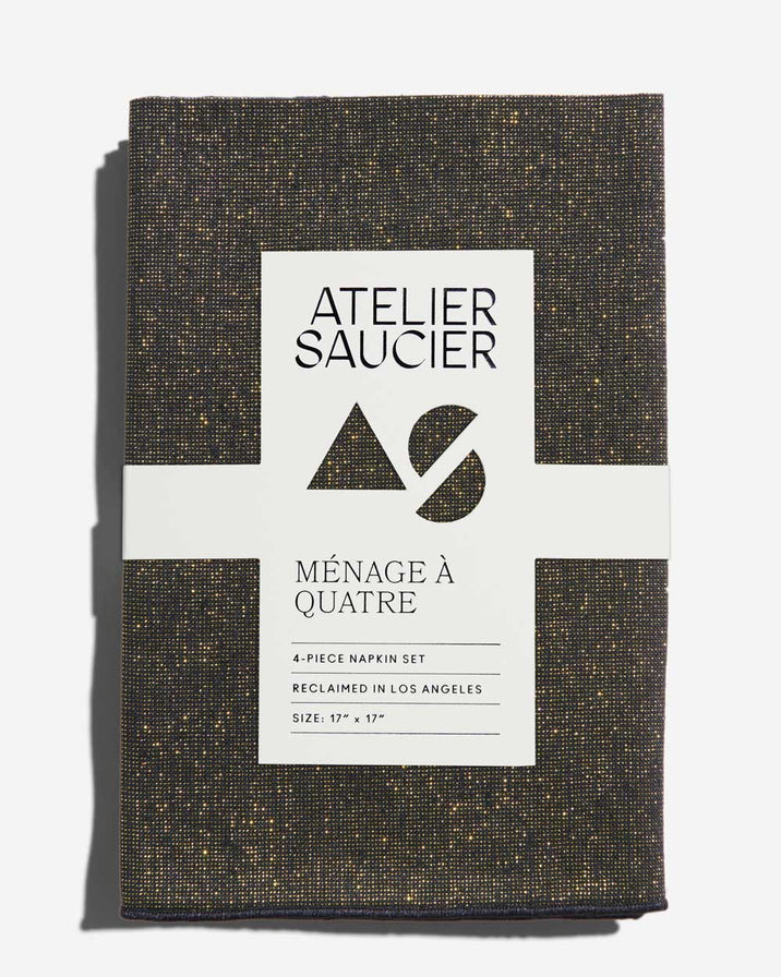 Atelier Saucier Onyx Napkin, Set of 4