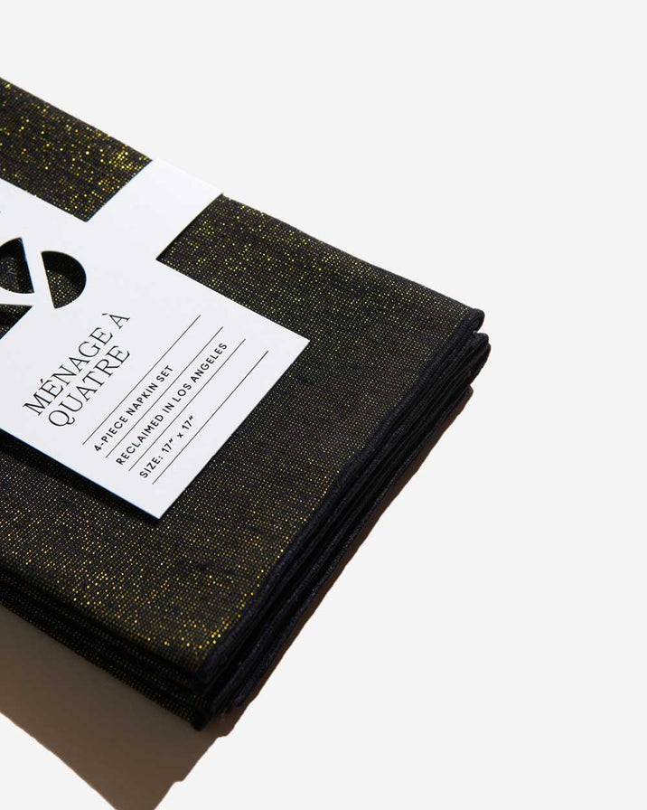 Atelier Saucier Onyx Napkin, Set of 4