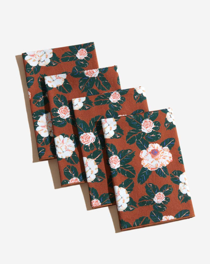 Atelier Saucier Peppermint Floral Napkin, Set of 4