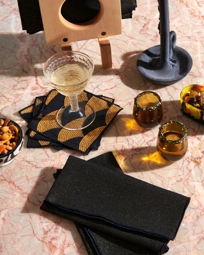 Atelier Saucier Onyx Napkin, Set of 4