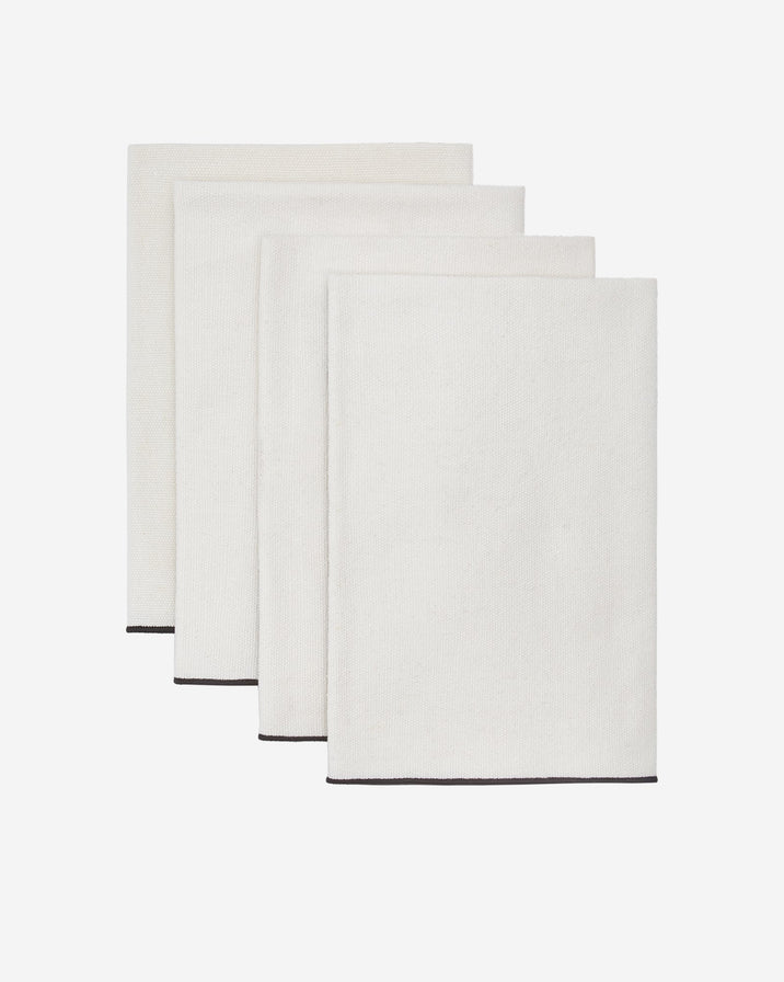 Atelier Saucier Burlap Noir Napkin Set