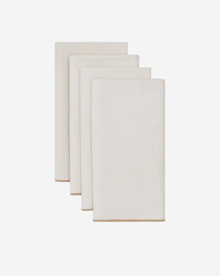 Atelier Saucier Burlap Creme Napkin Set