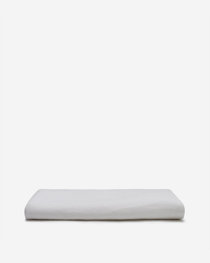 Last July White Linen Tablecloth