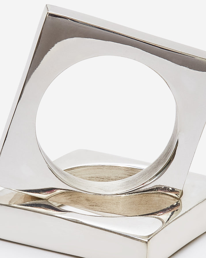 Sir/Madam Silver Napkin Rings, Set of 2