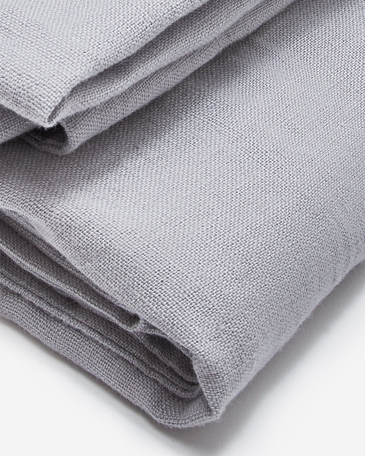 Last July Gray Linen Tablecloth