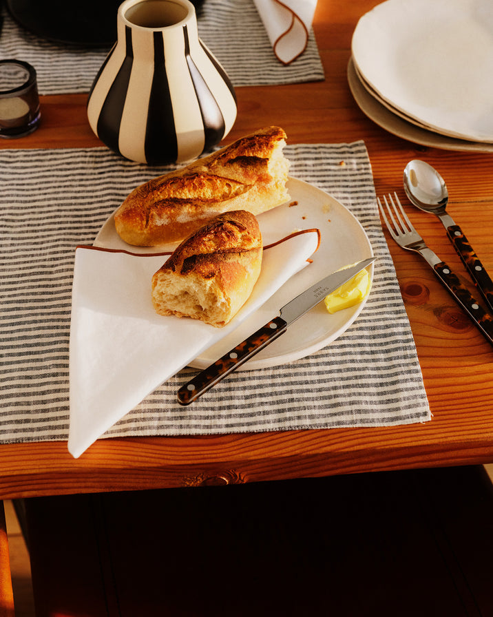 Last July Striped Linen Placemat