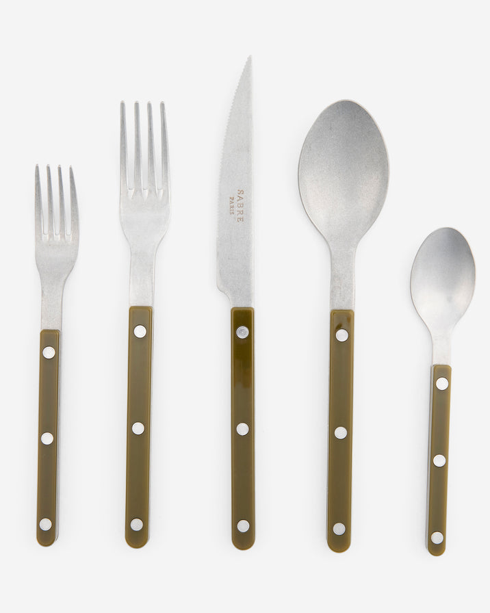 Sabre Bistro Olive Flatwear, 5 Piece Set