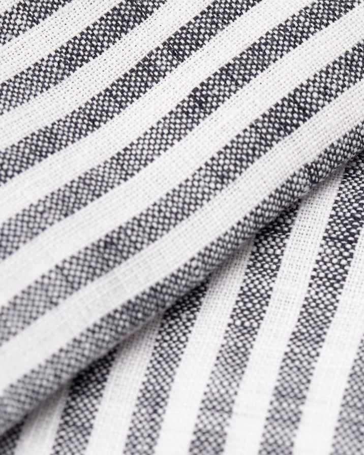 Last July Black and White Striped Napkin