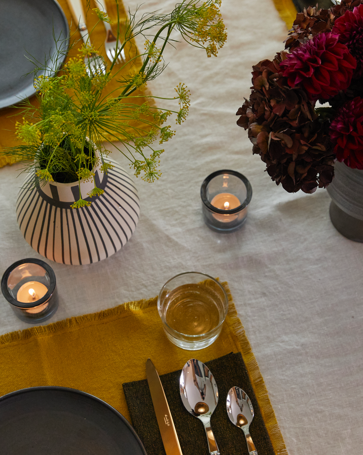 Hawkins Essential Mustard Cotton Placemats, Set of 4