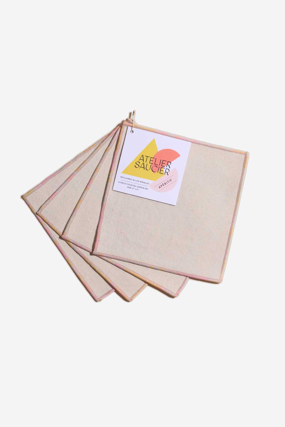Atelier Saucier Hummingbird Cocktail Napkin, Set of 4