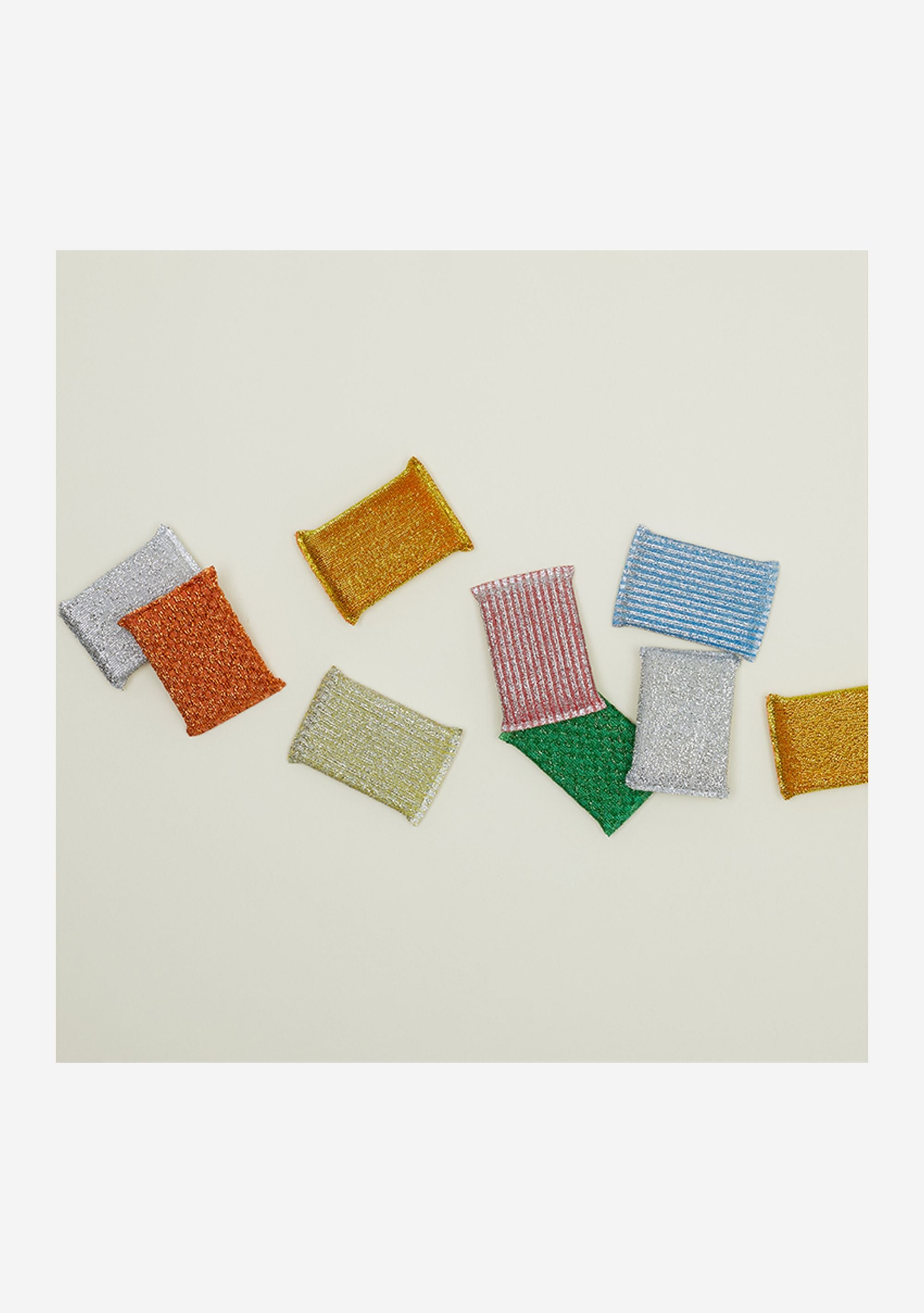 Hawkins Gold/Silver Lurex Sponges, Set of 3