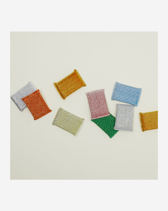 Hawkins Gold/Silver Lurex Sponges, Set of 3