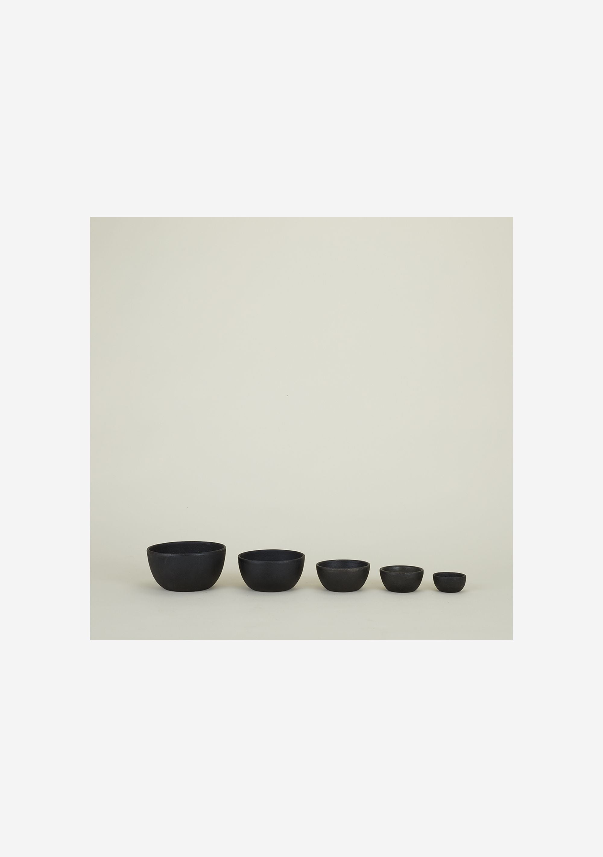 Hawkins Simple Cast Iron Bowls, Set of 5