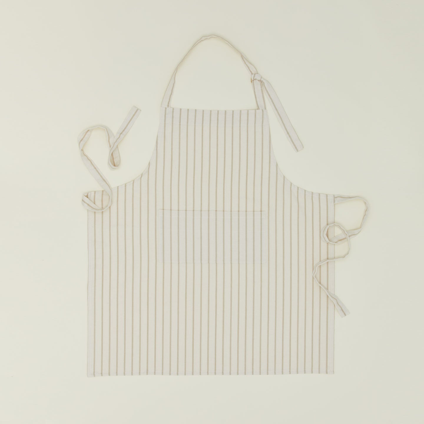 Hawkins Essential Yarn Dyed Striped Apron - Ivory/Flax