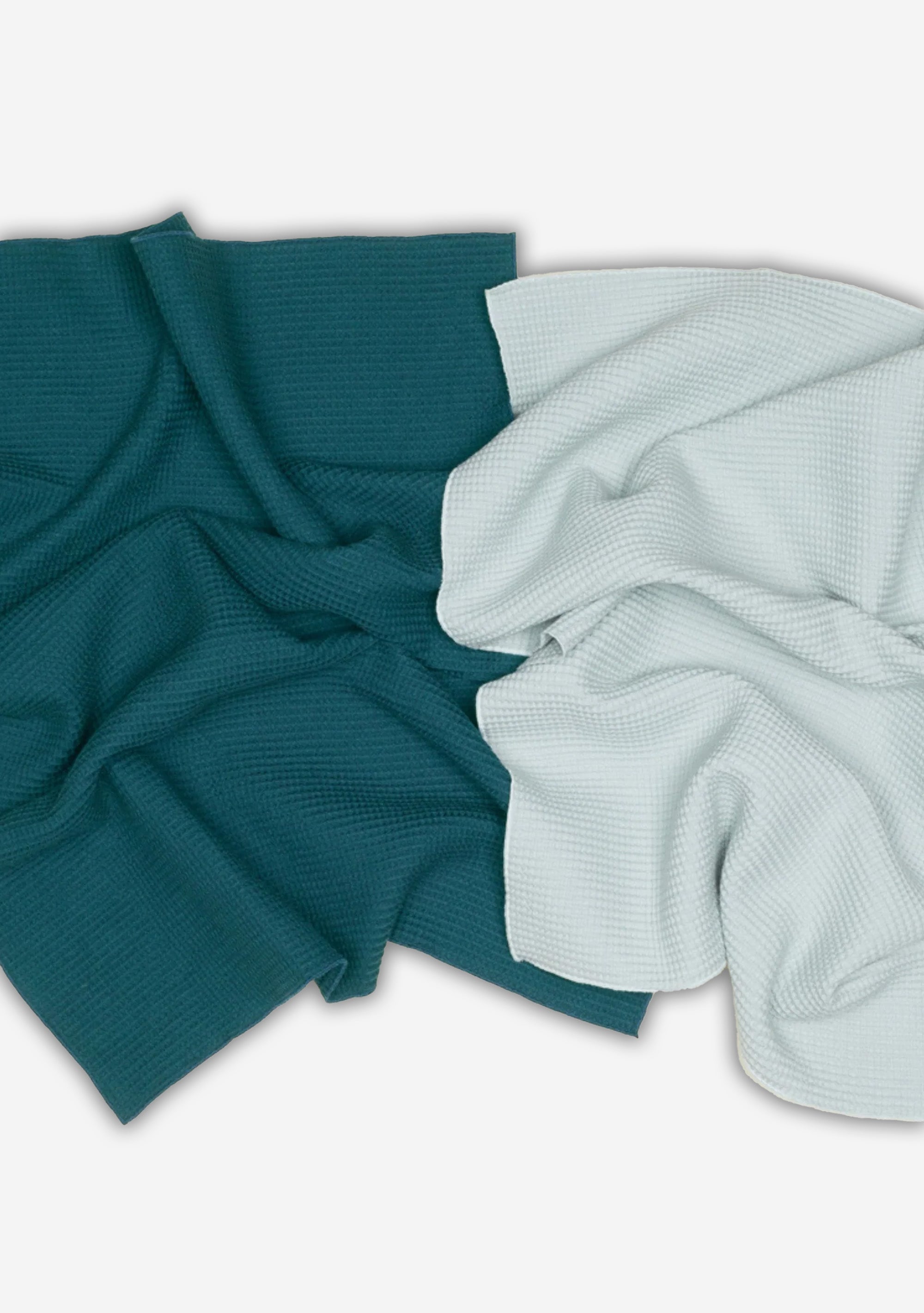 Hawkins Sky/Peacock Essential Waffle Dish Towel, Set of 2