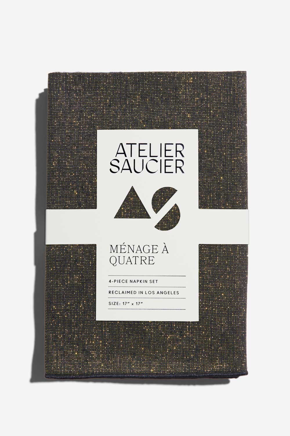 Atelier Saucier Onyx Napkin, Set of 4