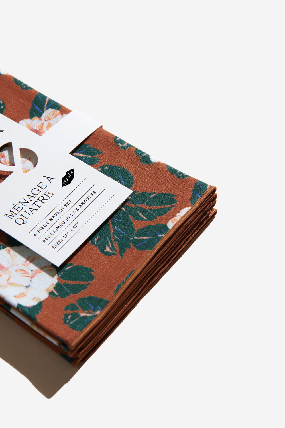 Atelier Saucier Peppermint Floral Napkin, Set of 4