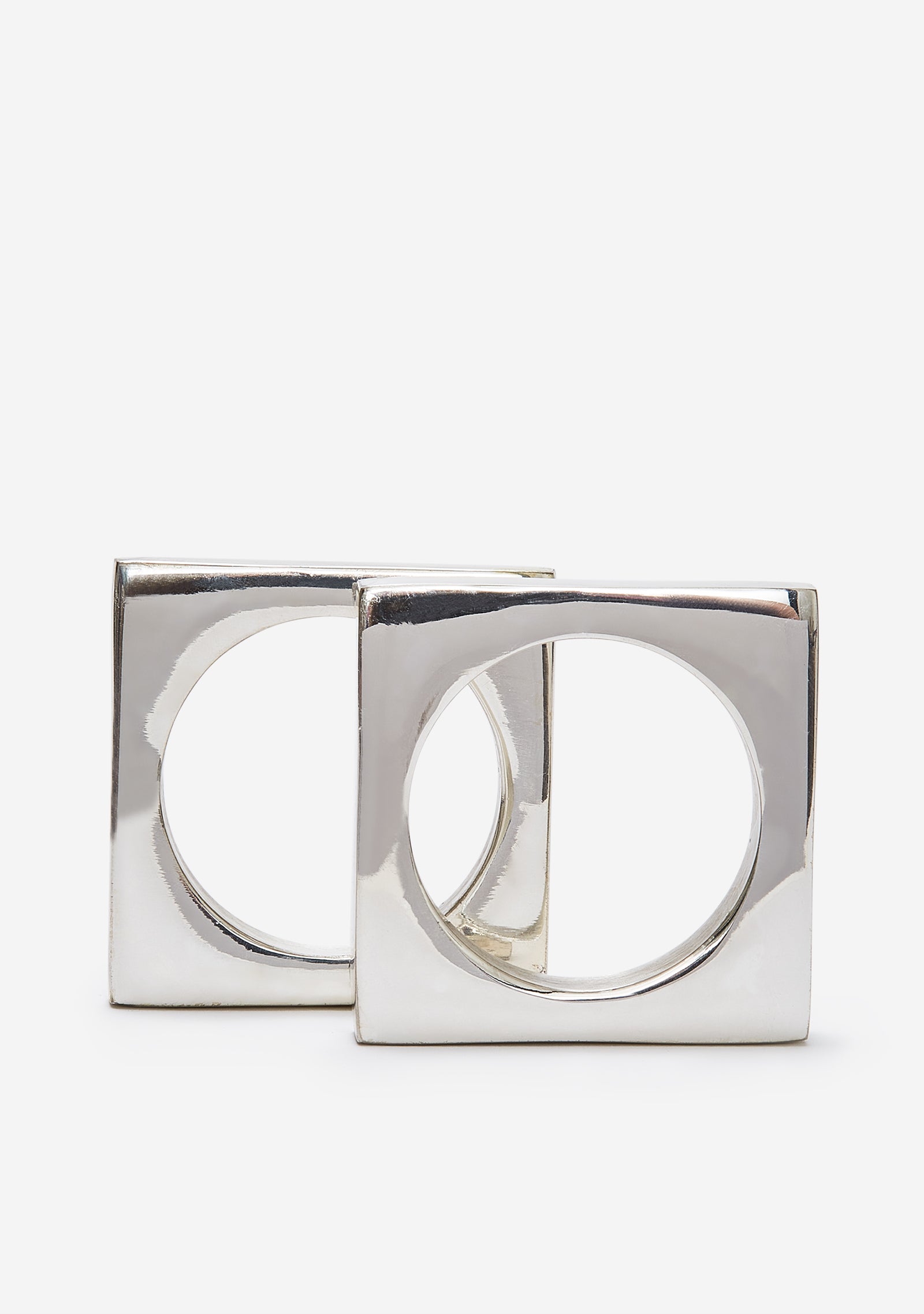 Sir/Madam Silver Napkin Rings, Set of 2