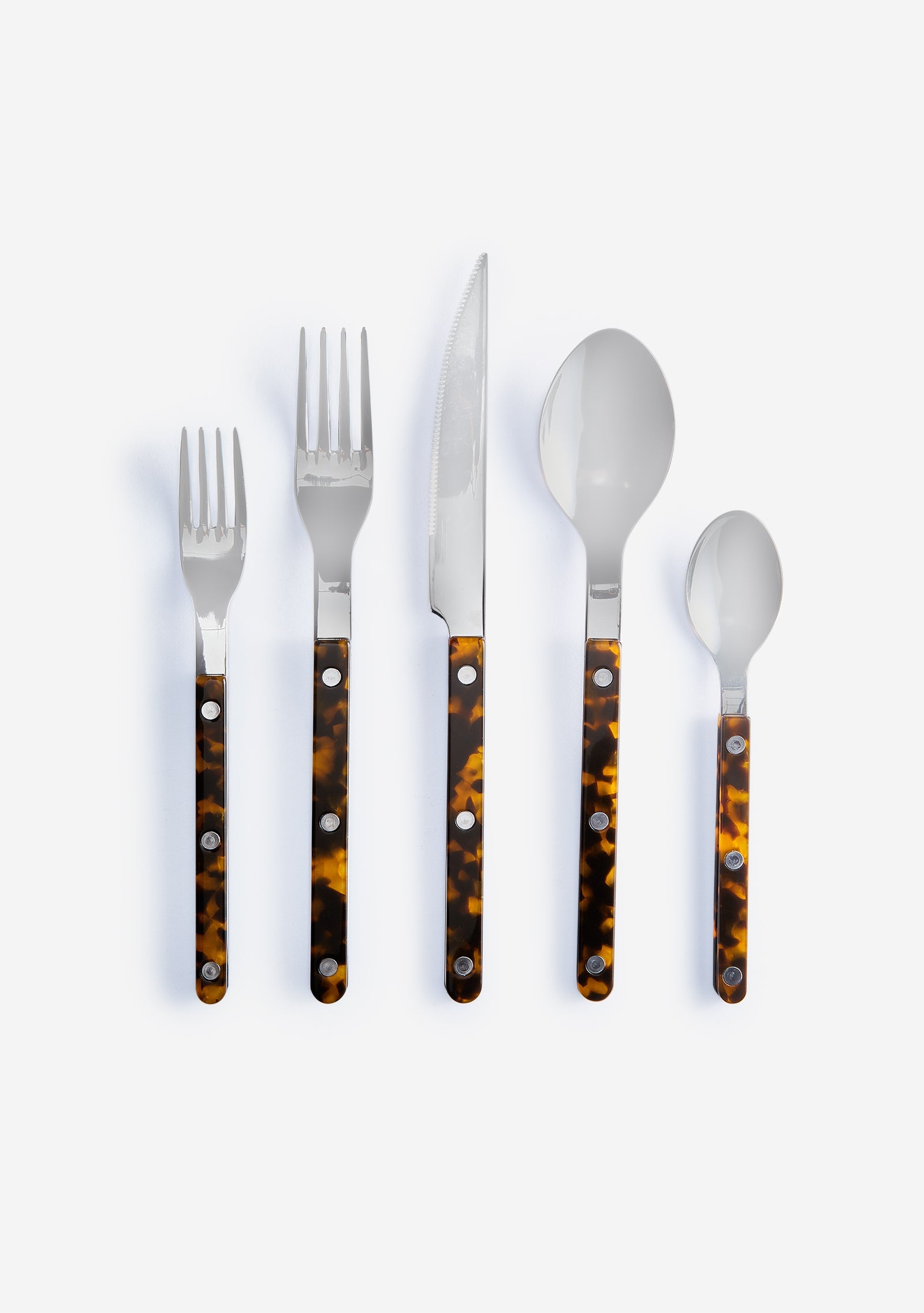 Sabre Bistro Tortoise Flatwear, 5 Piece Set