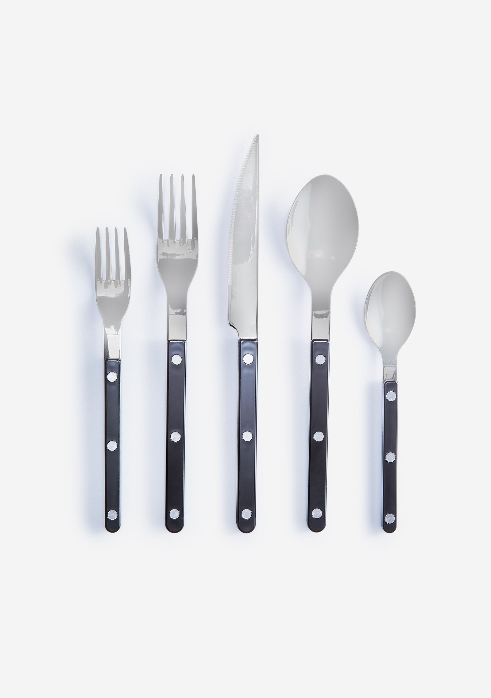 Sabre Bistro Black Flatwear, 5 Piece Set