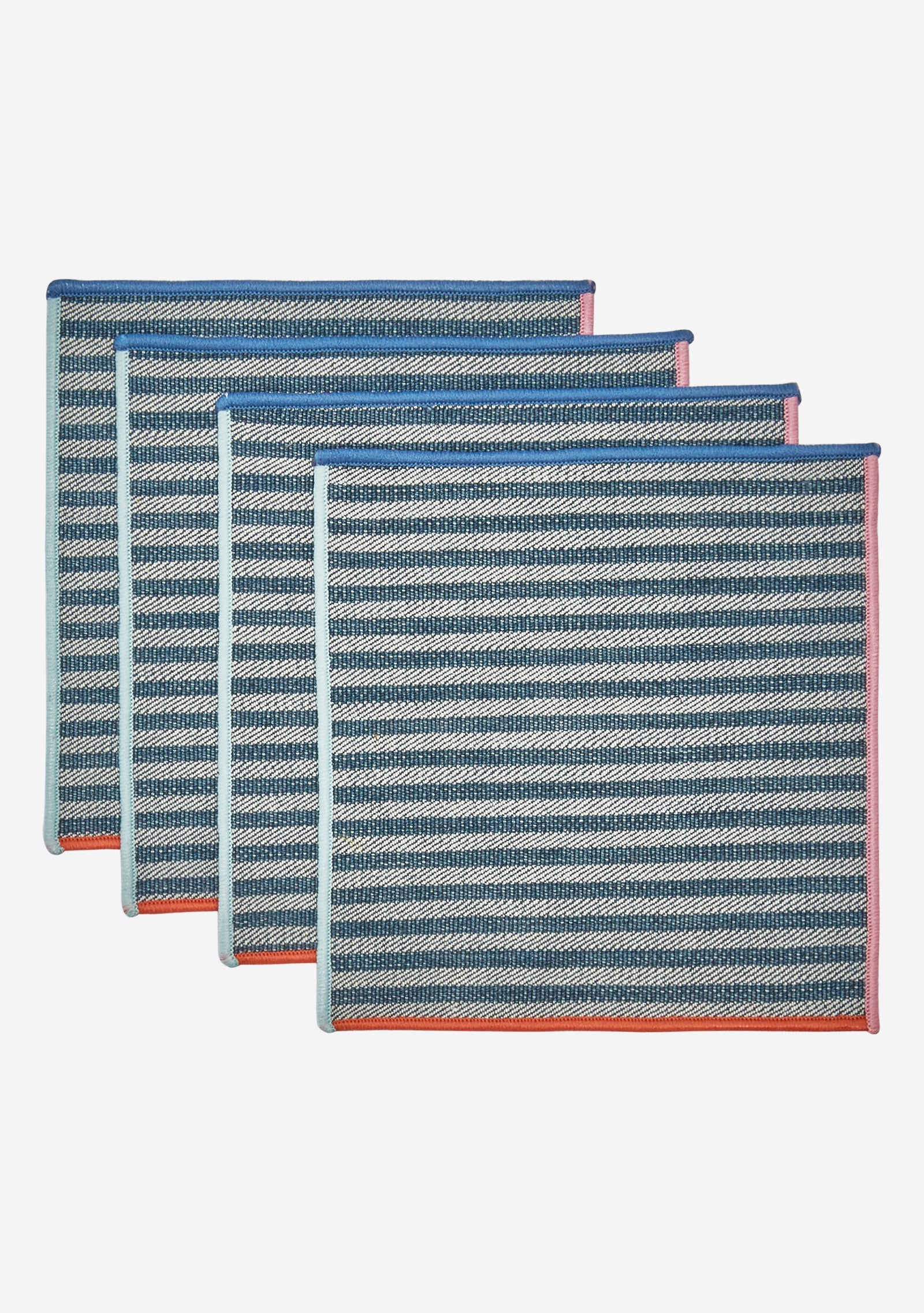 Atelier Saucier Conductor Striped Cocktail Napkin Set