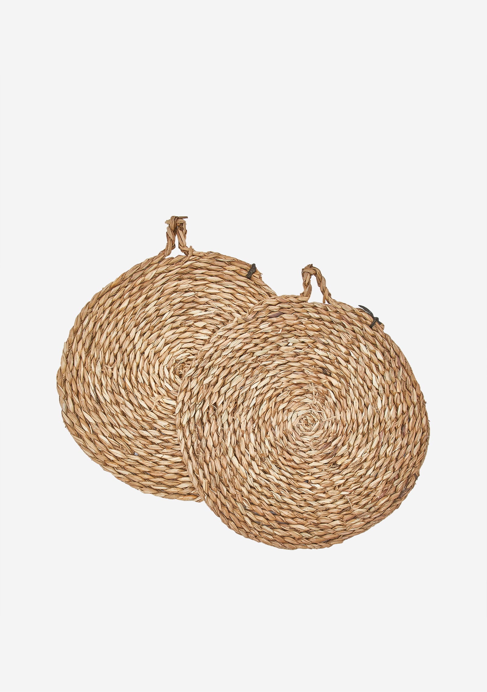 Natural Raffia Charger, Set of 2