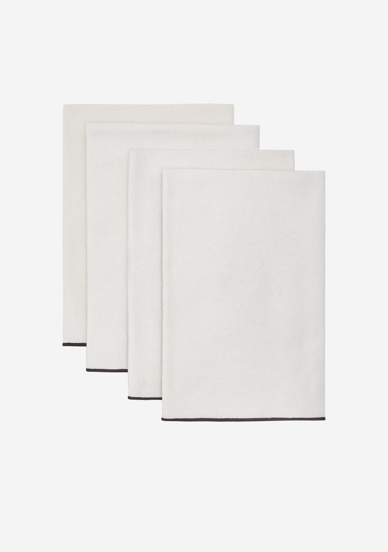 Atelier Saucier Burlap Noir Napkin Set