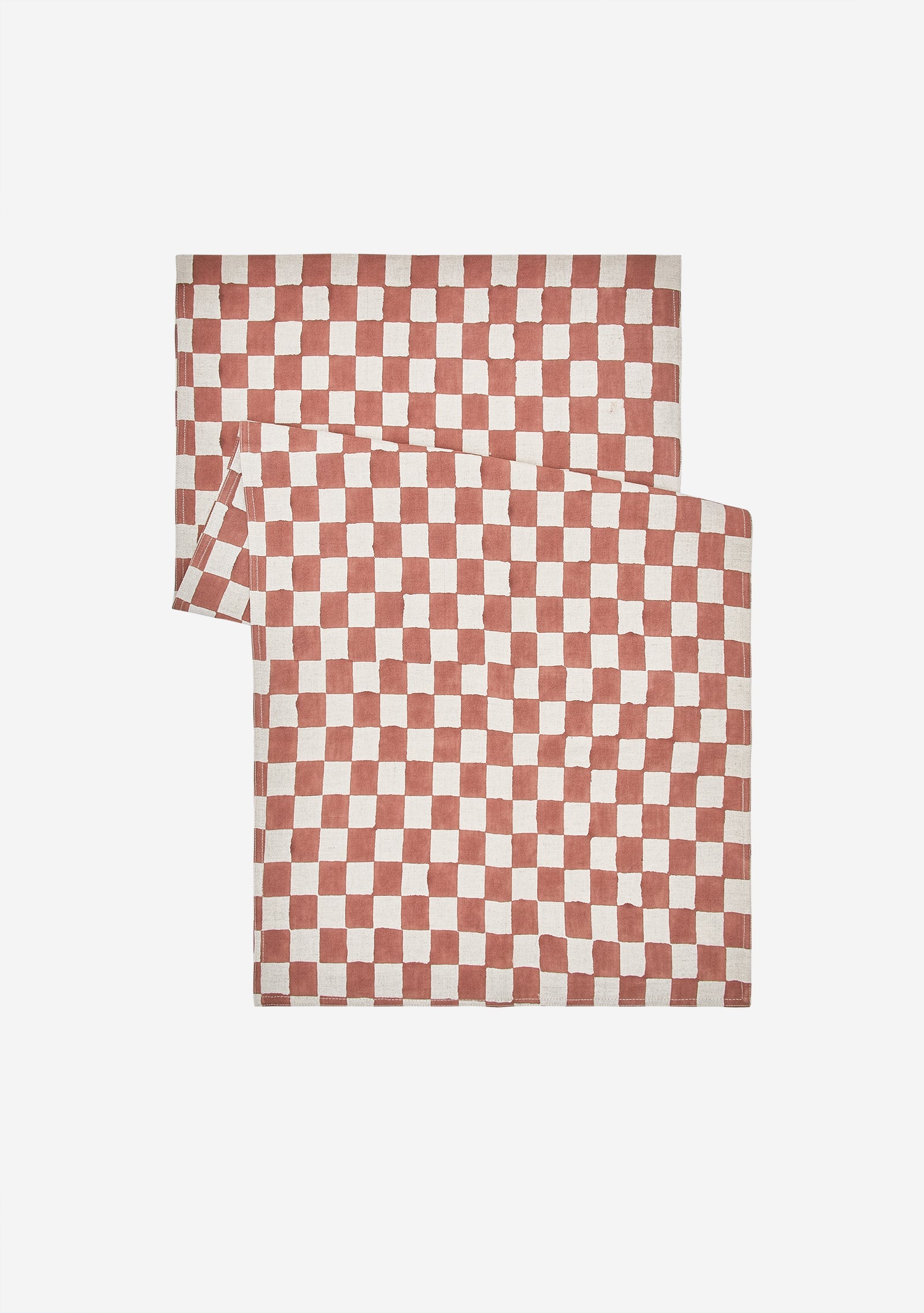 Soil to Studio Dusty Rose Divya Checked Runner