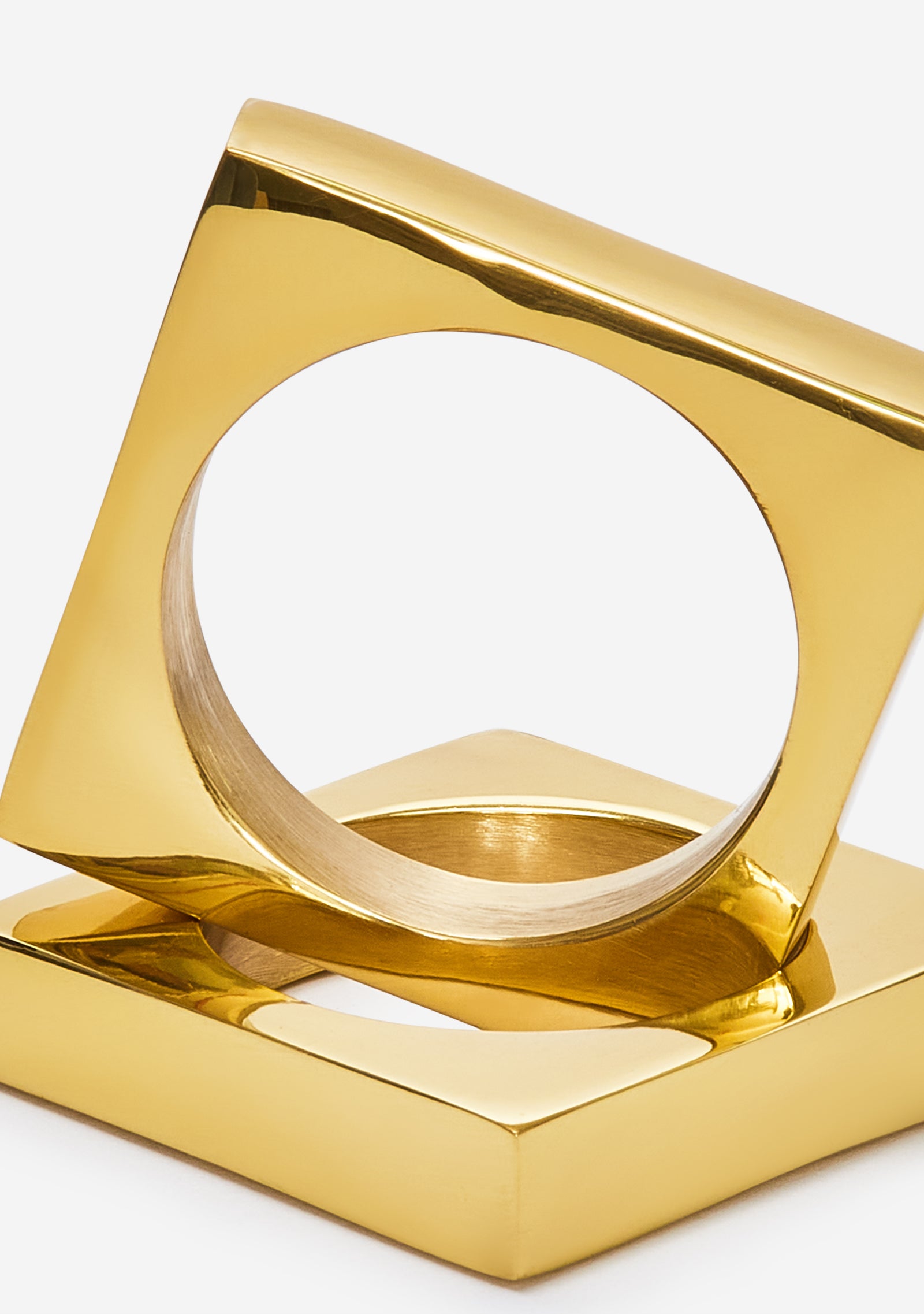 Sir/Madam Brass Napkin Rings, Set of 2