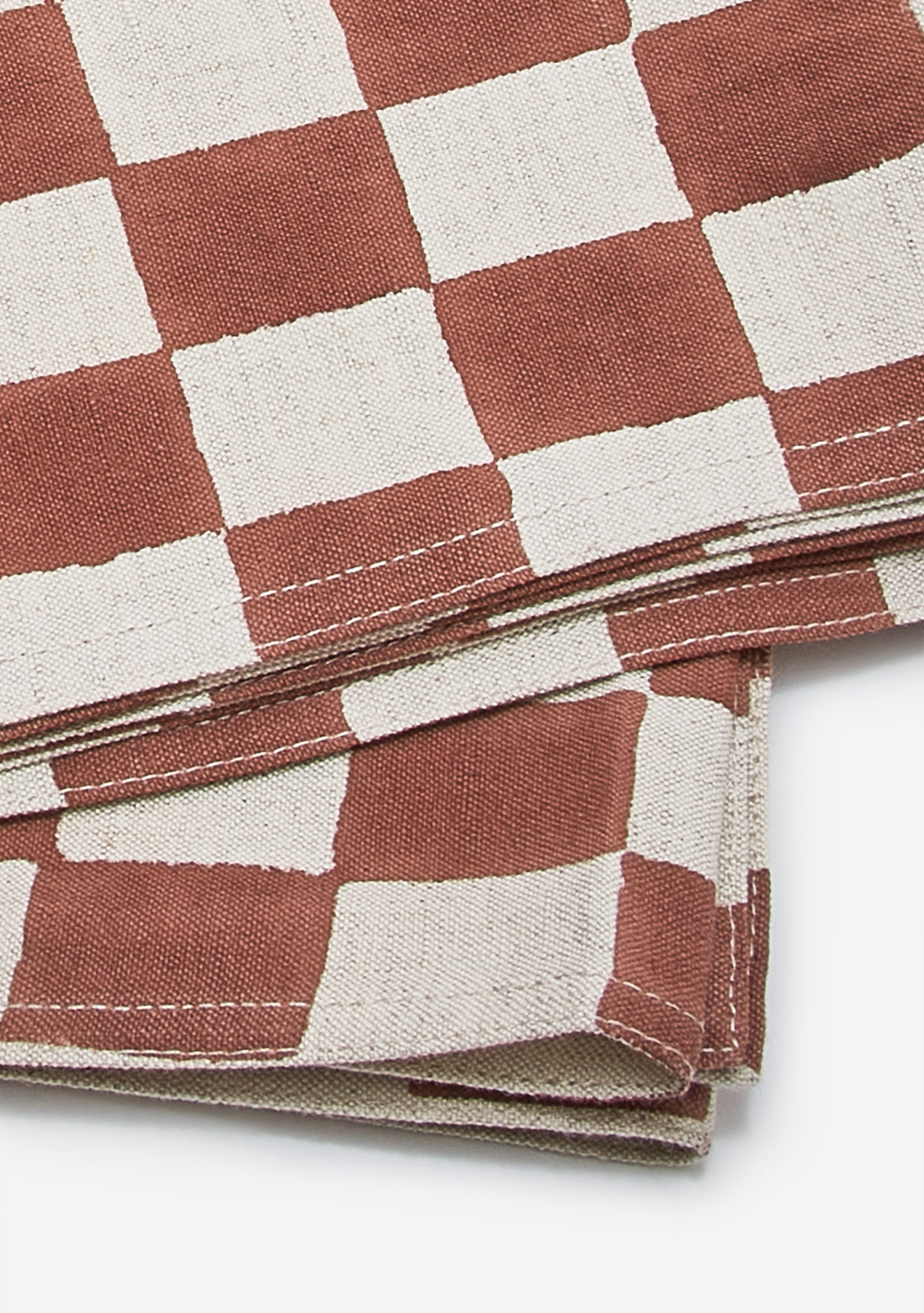 Soil to Studio Dusty Rose Divya Checked Runner