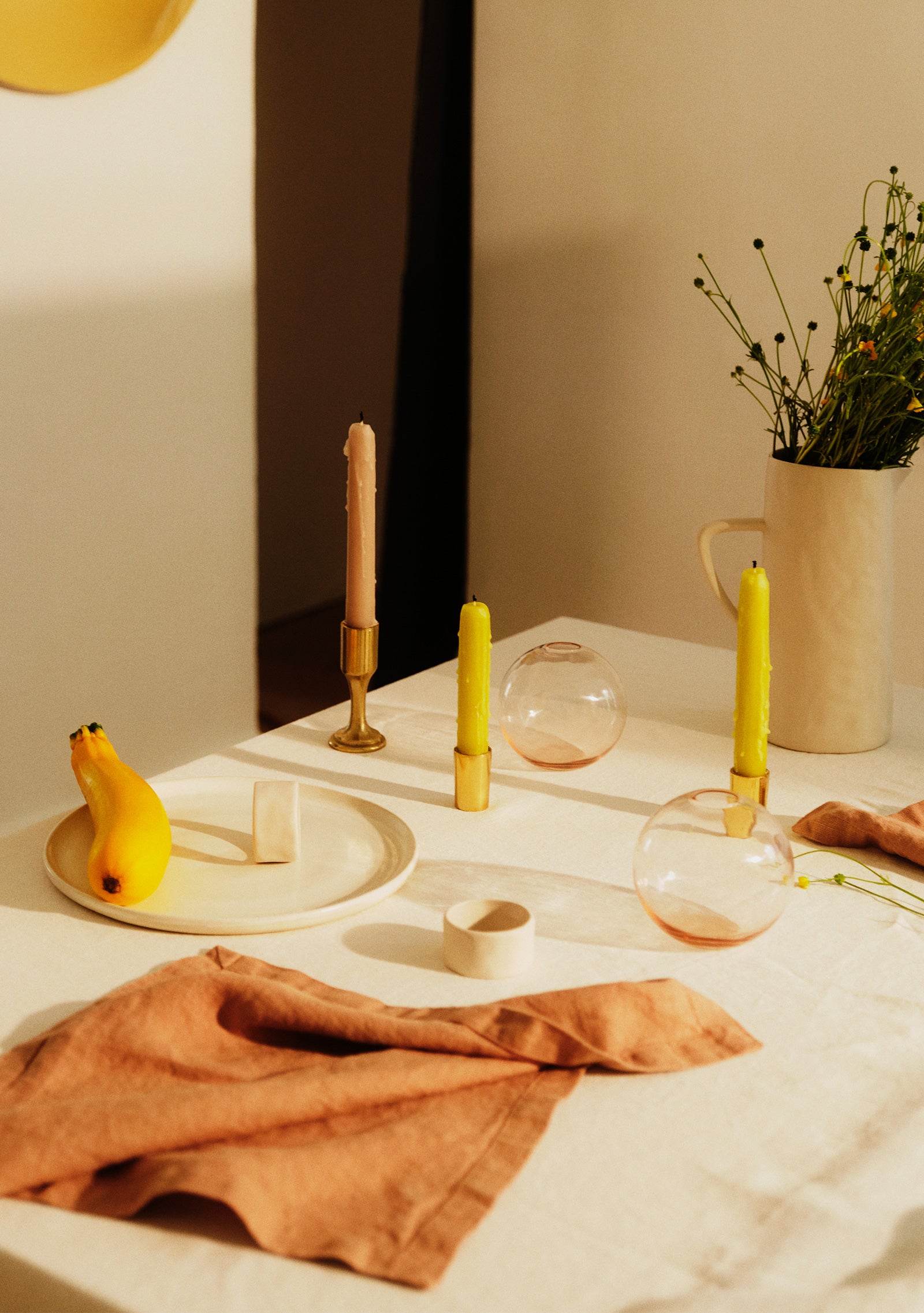 Last July White Linen Tablecloth